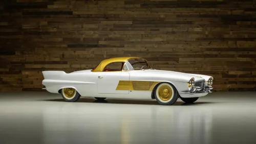Cadillac, This 1955 Cadillac Elegante Concept Wears Gold Like It’s Load-Bearing