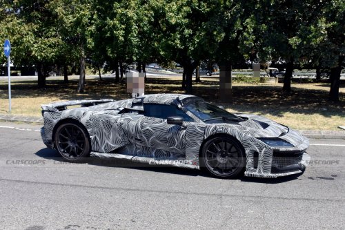 Ferrari F80 Convertible Spied Wearing A Cap To Hide Its Roof