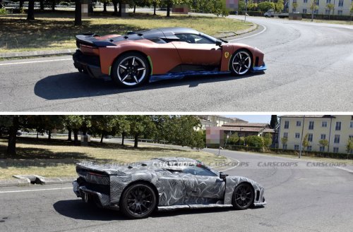 Ferrari F80 Convertible Spied Wearing A Cap To Hide Its Roof