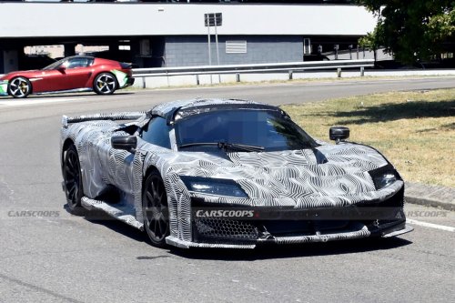 Ferrari F80 Convertible Spied Wearing A Cap To Hide Its Roof