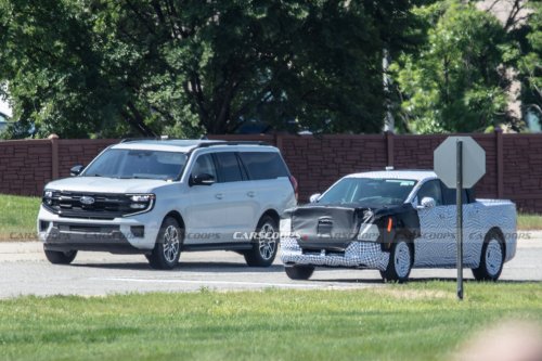 Ford’s New $30K EV Truck Barely Clears An Expedition’s Shoulder