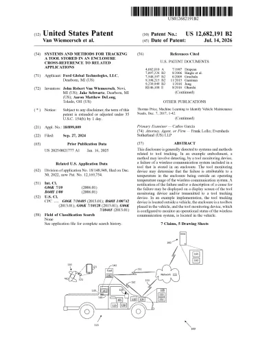 Ford’s Tool-Tracking Patent Rules Out A Suspect Before It Cries Theft