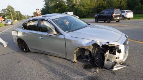 Infiniti Drift Fail Sends CR-V Cartwheeling