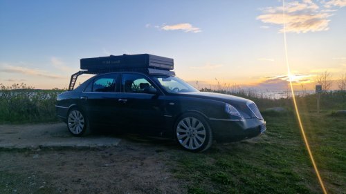 This Lancia Was Built For Italian Politicians, Now It Sleeps Two In A Field