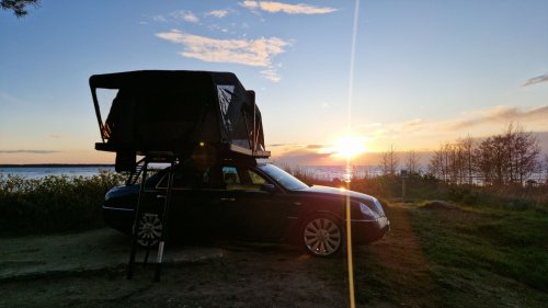 This Lancia Was Built For Italian Politicians, Now It Sleeps Two In A Field