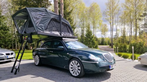 This Lancia Was Built For Italian Politicians, Now It Sleeps Two In A Field