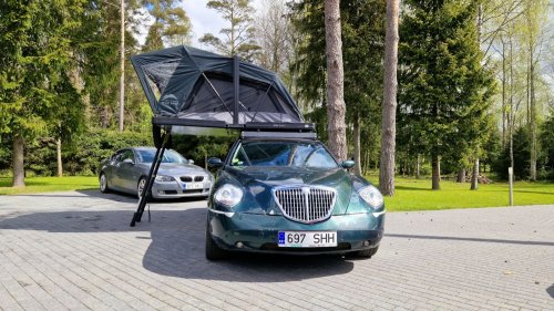 This Lancia Was Built For Italian Politicians, Now It Sleeps Two In A Field