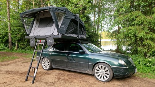 This Lancia Was Built For Italian Politicians, Now It Sleeps Two In A Field