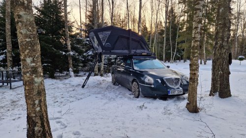 This Lancia Was Built For Italian Politicians, Now It Sleeps Two In A Field