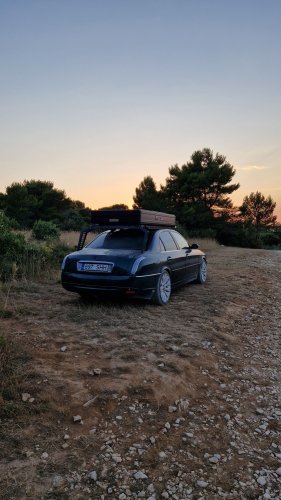 This Lancia Was Built For Italian Politicians, Now It Sleeps Two In A Field