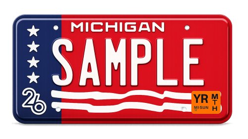 Michigan’s America 250 License Plate Costs $55, But Only $5 Is Actually For The Plate