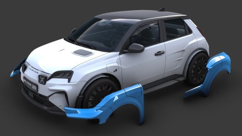 Renault 5 EV Gets A $2,700 Group B Body Kit That Peels Right Off