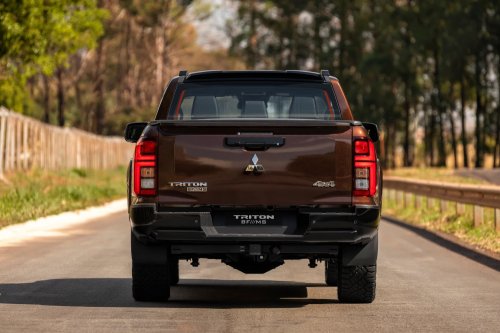 Mitsubishi’s $71,200 Brown Pickup Projects A Horse Onto The Pavement