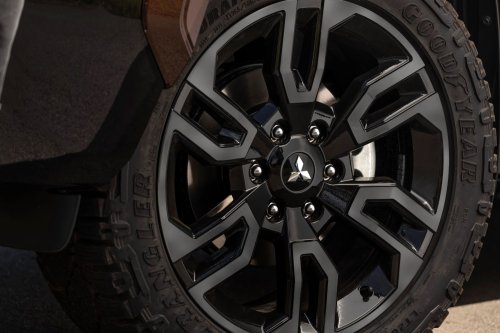 Mitsubishi’s $71,200 Brown Pickup Projects A Horse Onto The Pavement
