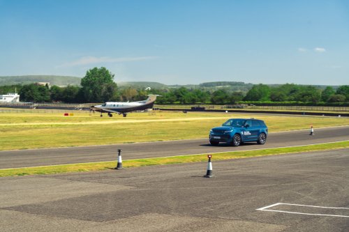 Range Rover Shoves New EV Sport Out Of An Airplane, But V8 Fans Can Relax