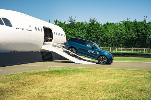 Range Rover Shoves New EV Sport Out Of An Airplane, But V8 Fans Can Relax