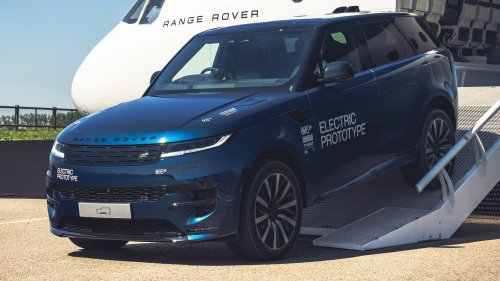 Range Rover Shoves New EV Sport Out Of An Airplane, But V8 Fans Can Relax