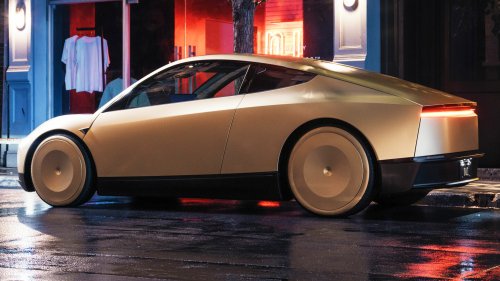A Tesla Robotaxi Got Boxed In By Bollards, So It Bulldozed Its Way Out