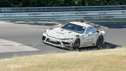 Hardcore Toyota GR GT Spied Chasing Down A Porsche 911 GT3 RS