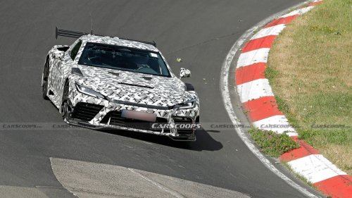 Hardcore Toyota GR GT Spied Chasing Down A Porsche 911 GT3 RS