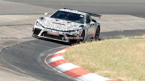 Hardcore Toyota GR GT Spied Chasing Down A Porsche 911 GT3 RS