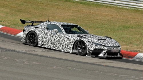 Hardcore Toyota GR GT Spied Chasing Down A Porsche 911 GT3 RS