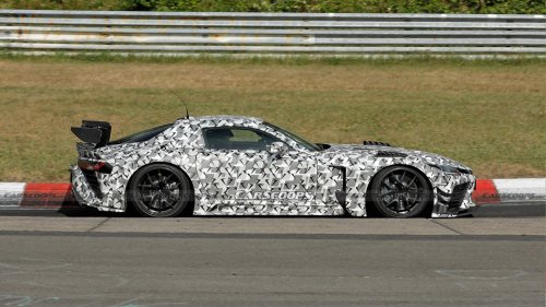 Hardcore Toyota GR GT Spied Chasing Down A Porsche 911 GT3 RS