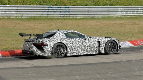 Hardcore Toyota GR GT Spied Chasing Down A Porsche 911 GT3 RS
