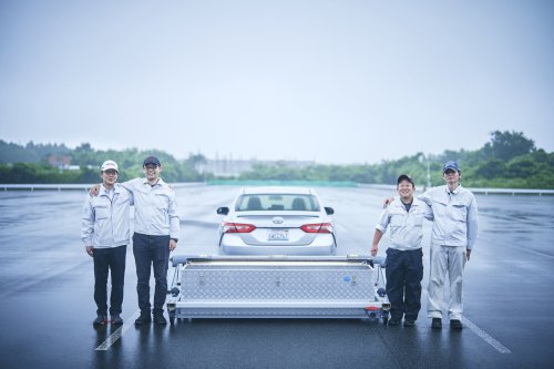 Toyota, Toyota Developed A Giant Rolling Sponge To Speed Testing And Development