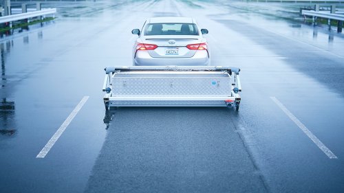 Toyota Developed A Giant Rolling Sponge To Speed Testing And Development