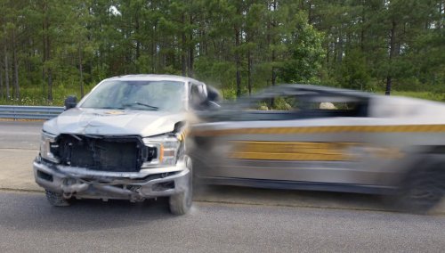 Ford, Ford F-150, Cybertruck, This Is All That’s Left Of A Ford F-150 After A Cybertruck T-Boned It At 111 MPH
