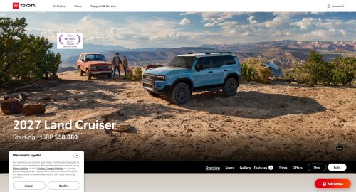 Toyota, The Decline Button On Toyota.com Was Allegedly There For Show