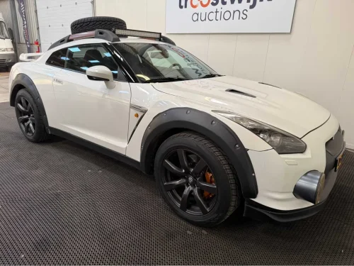 Someone Lifted A Nissan GT-R, Bolted A Spare To The Roof, And Called It An Off-Roader