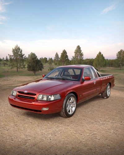 Ford Almost Sold Australia A Crown Vic, And This Render Shows The Falcon Ute It Missed