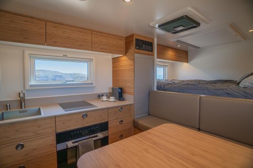 This Ex-Army Truck Has A Miele Oven And A Better Bathroom Than Your Apartment