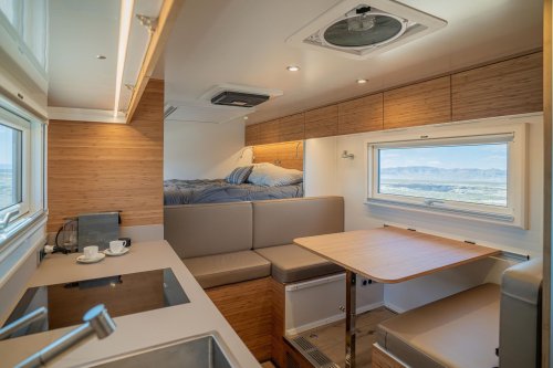 This Ex-Army Truck Has A Miele Oven And A Better Bathroom Than Your Apartment