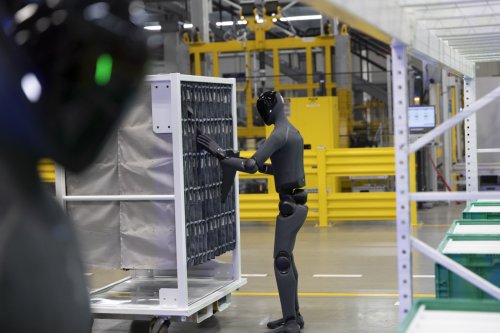 Walking, Talking Factory Robots Are Here, But Humans Are Still Faster. For Now