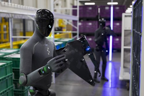 Walking, Talking Factory Robots Are Here, But Humans Are Still Faster. For Now