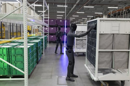 Walking, Talking Factory Robots Are Here, But Humans Are Still Faster. For Now