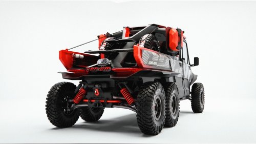 Can-Am’s Six-Wheeled Defender Concept Is Wonderfully Wild