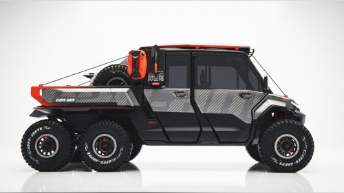 Can-Am’s Six-Wheeled Defender Concept Is Wonderfully Wild