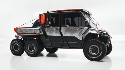 Can-Am’s Six-Wheeled Defender Concept Is Wonderfully Wild