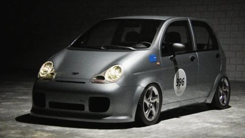 The Cheap Daewoo Sold As A Pontiac Looks Oddly Convincing With Porsche 996 Lights