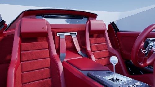 Wild Roofless Diablo Restomod Has A Gated Manual, Even If Its Renders Can’t Count Its Own Gears