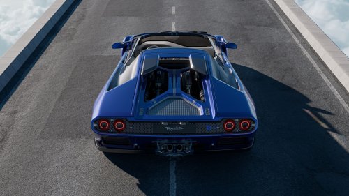 Wild Roofless Diablo Restomod Has A Gated Manual, Even If Its Renders Can’t Count Its Own Gears