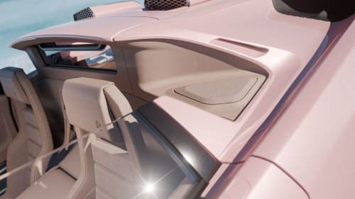Wild Roofless Diablo Restomod Has A Gated Manual, Even If Its Renders Can’t Count Its Own Gears