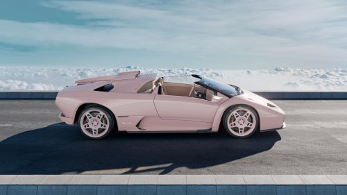 Wild Roofless Diablo Restomod Has A Gated Manual, Even If Its Renders Can’t Count Its Own Gears