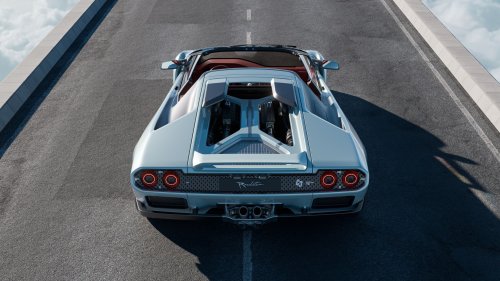 Wild Roofless Diablo Restomod Has A Gated Manual, Even If Its Renders Can’t Count Its Own Gears