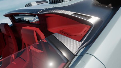 Wild Roofless Diablo Restomod Has A Gated Manual, Even If Its Renders Can’t Count Its Own Gears