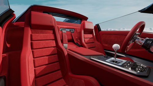 Wild Roofless Diablo Restomod Has A Gated Manual, Even If Its Renders Can’t Count Its Own Gears